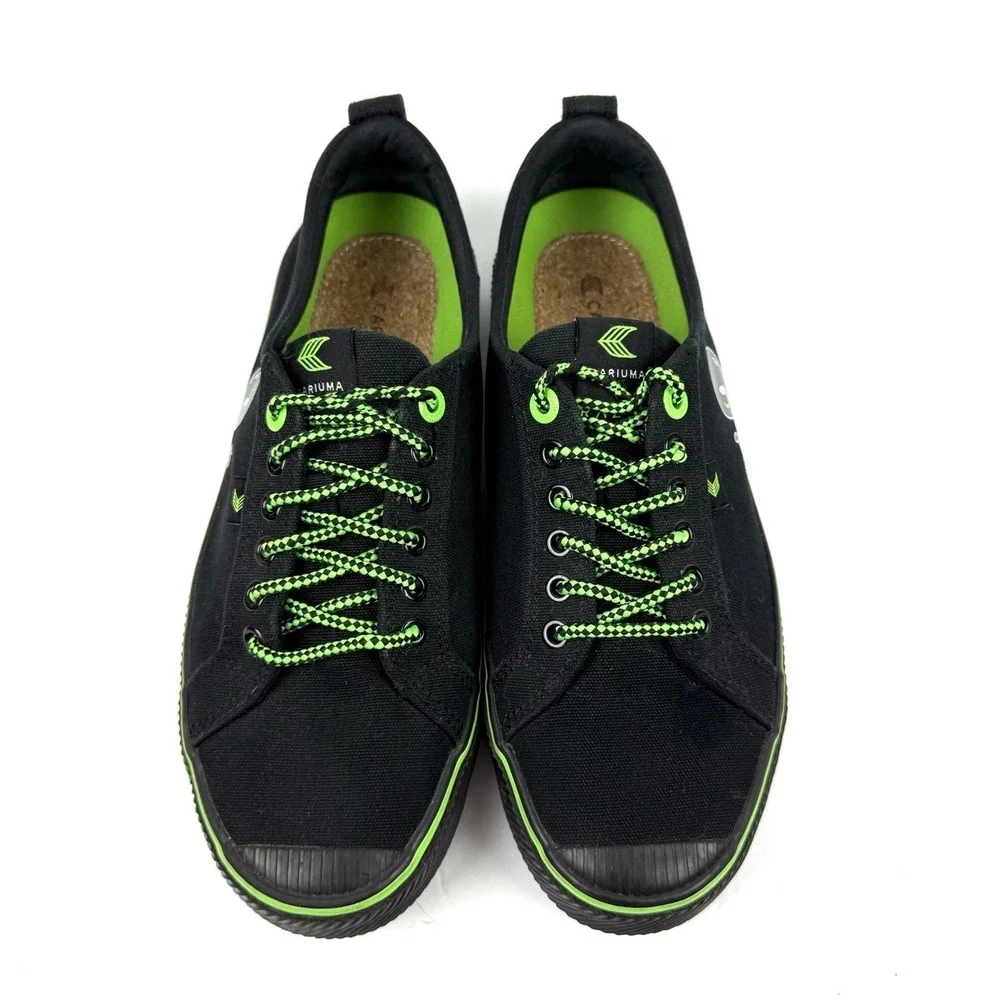 Cariuma OCA Low Shoes Mens Size 9.5  Black Razer Sneki Snek‎ Gaming Sneaker